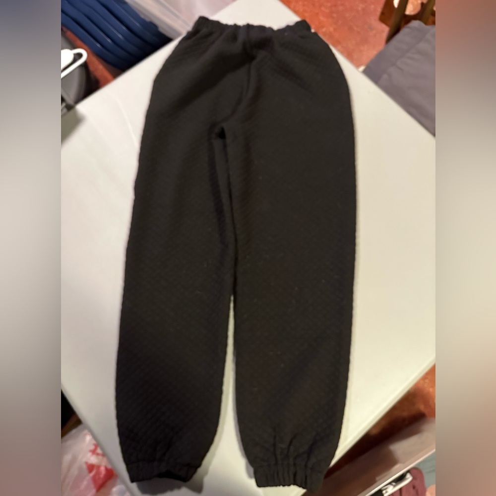 Kittenish Savage Not Sorry Quilted Black Joggers